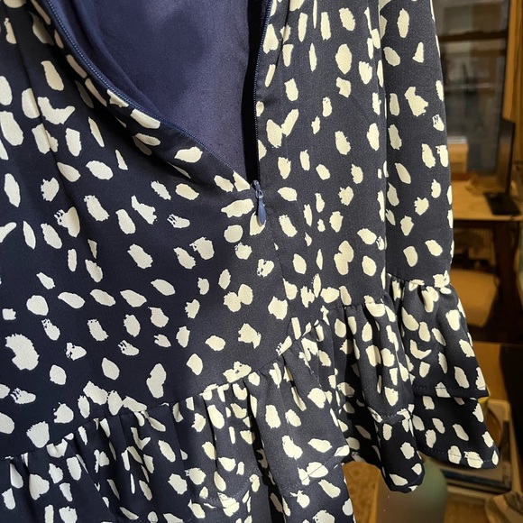 Princess Polly navy and white polkadot mini sun dress - Picture 3 of 6